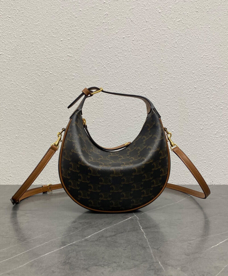 Celine Teen Celine Lulu Bag With Logo Print 120722 Coffee